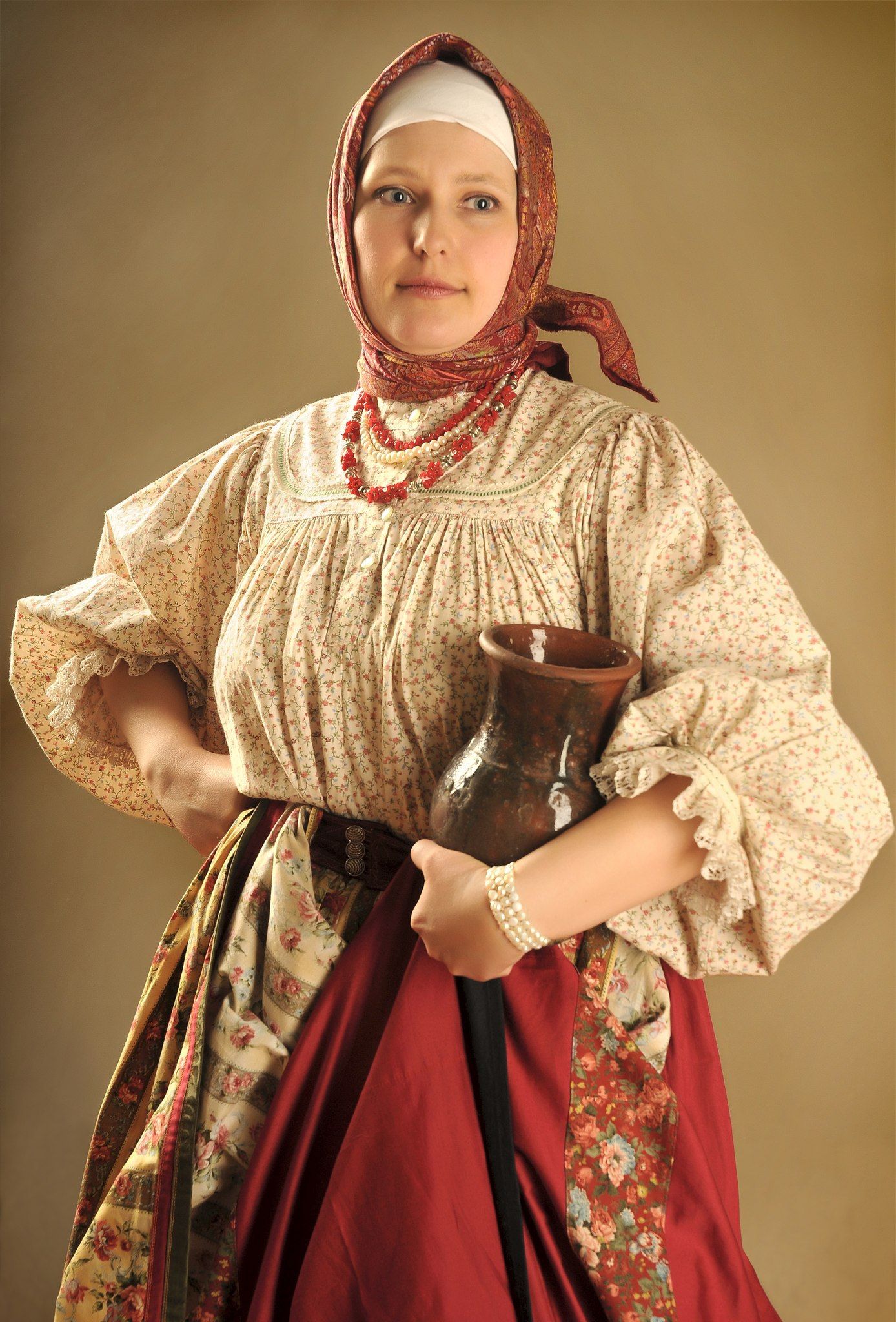 Girls in Slavic costumes in Anyang